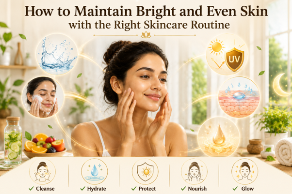 How to Maintain Bright and Even Skin with the Right Skincare Routine